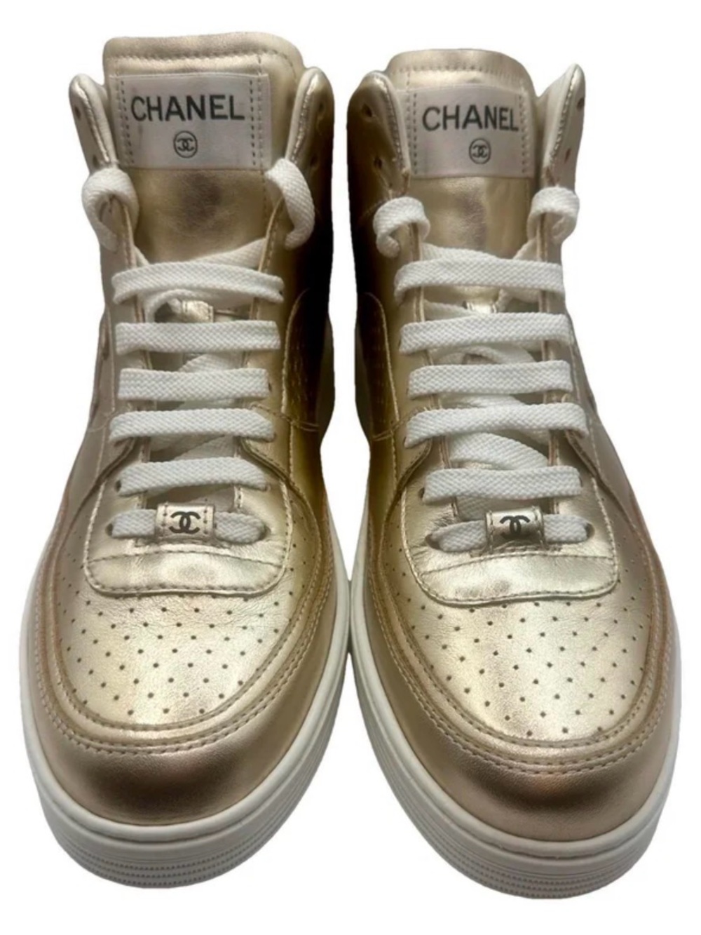 CHANEL LEATHER TRAINERS